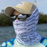 Hooked on Fly White Neck Gaiter