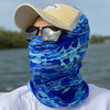 Fish Camo Blue Neck Gaiter