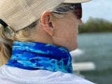 Fish Camo Blue Neck Gaiter