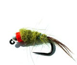 Hare's Ear Jig Olive Barbless