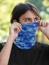 Fish Camo Blue Neck Gaiter