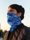 Fish Camo Blue Neck Gaiter